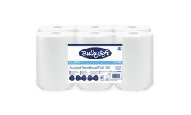 BULKYSOFT Kéztörlő, tekercses, 15,5 cm átmérő, 2 rétegű, BULKYSOFT "Universal System", hófehér BULKYSOFT Kéztörlő, tekercses, 15,5 cm átmérő, 2 rétegű, BULKYSOFT "Universal System", hófehér