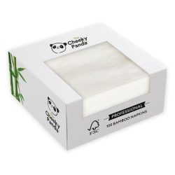 CHEEKY PANDA Szalvéta, bambusz, 1/4 hajtogatott, 2 rétegű, 39x39 cm, 100 db, CHEEKY PANDA, fehér CHEEKY PANDA Szalvéta, bambusz, 1/4 hajtogatott, 2 rétegű, 39x39 cm, 100 db, CHEEKY PANDA, fehér