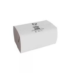 CHEEKY PANDA Toalettpapír, bambusz, hajtogatott, 2 rétegű, 150 lap, 11,5x19 cm, CHEEKY PANDA, fehér