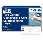 TORK Kéztörlő, tömörített, Interfold, 2 réteg, 225 lap, H2 rendszer, Premium, TORK "Xpress Soft Multifold", fehér TORK Kéztörlő, tömörített, Interfold, 2 réteg, 225 lap, H2 rendszer, Premium, TORK "Xpress Soft Multifold", fehér