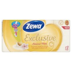 ZEWA Toalettpapír, 4 rétegű, kistekercses, 8 tekercs, ZEWA "Exclusive", almond blossom