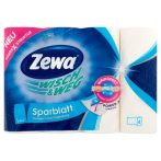   ZEWA Háztartási papírtörlő, 2 rétegű, 4 tekercses, ZEWA "Wisch&Weg sparblatt"
