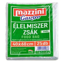 MAZZINI Élelmiszerzsák, erős, 25 db, 40 x 60 cm, MAZZINI "Gasztro" MAZZINI Élelmiszerzsák, erős, 25 db, 40 x 60 cm, MAZZINI "Gasztro"