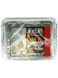 ALUFIX Alumínium grilltálca, 22,5x17 cm, 3 db, ALUFIX ALUFIX Alumínium grilltálca, 22,5x17 cm, 3 db, ALUFIX