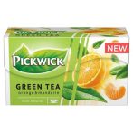 PICKWICK Zöld tea, 20x1,5 g, PICKWICK, narancs-mandarin PICKWICK Zöld tea, 20x1,5 g, PICKWICK, narancs-mandarin