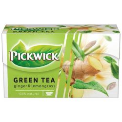 PICKWICK Zöld tea, 20x1,5 g, PICKWICK, gyömbér-citromfű PICKWICK Zöld tea, 20x1,5 g, PICKWICK, gyömbér-citromfű