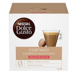 NESCAFE DOLCE GUSTO Kávékapszula, 16 db, NESCAFÉ DOLCE GUSTO "Cortado", koffeinmentes NESCAFE DOLCE GUSTO Kávékapszula, 16 db, NESCAFÉ DOLCE GUSTO "Cortado", koffeinmentes
