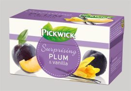 PICKWICK Gyümölcstea, 20x2 g, PICKWICK, szilva, vanília, fahéj PICKWICK Gyümölcstea, 20x2 g, PICKWICK, szilva, vanília, fahéj