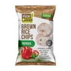 RICE UP Barnarizs chips, 60 g, RICE UP, paprikás RICE UP Barnarizs chips, 60 g, RICE UP, paprikás