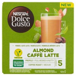 NESCAFE DOLCE GUSTO Kávékapszula, 12 db, vegán, NESCAFÉ DOLCE GUSTO "Almond Caffé Latte"