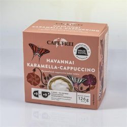 CAFE FREI Kávékapszula, Dolce Gusto kompatibilis, 9 db, CAFE FREI "Havannai karamella-cappuccino"