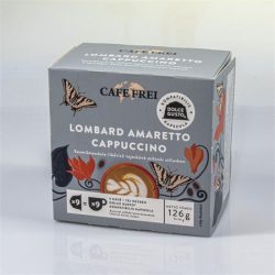 CAFE FREI Kávékapszula, Dolce Gusto kompatibilis, 9 db, CAFE FREI "Lombard amaretto cappuccino"