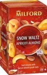   MILFORD Gyümölcstea, 20x2,5 g, MILFORD "Snow Waltz", sárgabarack-mandula