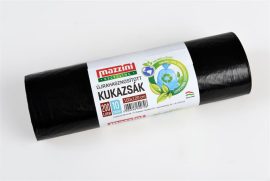 MAZZINI Nagykukazsák, újrahasznosított, 200 l, 10 db, 100x120 cm, 30 µ, MAZZINI, fekete