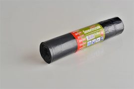 MAZZINI Szemeteszsák, újrahasznosított húzófüles, 130 l, 10 db, 75x100 cm, 32 µ, MAZZINI, fekete MAZZINI Szemeteszsák, újrahasznosított húzófüles, 130 l, 10 db, 75x100 cm, 32 µ, MAZZINI, fekete