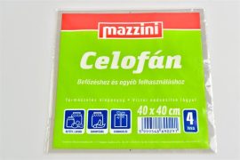MAZZINI Celofán, 4 ív, 40x40 cm, MAZZINI MAZZINI Celofán, 4 ív, 40x40 cm, MAZZINI