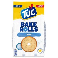 TUC Pirított kenyérkarika, 80 g, TUC "Bake Rolls", sós TUC Pirított kenyérkarika, 80 g, TUC "Bake Rolls", sós