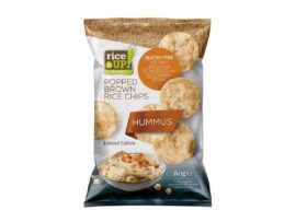 RICE UP Barnarizs chips, 60 g, RICE UP, humusz RICE UP Barnarizs chips, 60 g, RICE UP, humusz