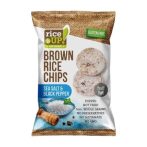 RICE UP Barnarizs chips, 60 g, RICE UP, sós-borsos RICE UP Barnarizs chips, 60 g, RICE UP, sós-borsos