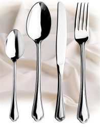 . Evőeszköz szett, rozsdamentes acél, 24 db-os szett, "Ranieri" . Evőeszköz szett, rozsdamentes acél, 24 db-os szett, "Ranieri"