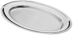 . Tálca, ovális, rozsdamentes acél, 26x19 cm . Tálca, ovális, rozsdamentes acél, 26x19 cm