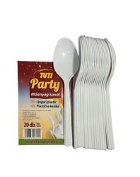 TUTI Műanyag kanál, 20 db, TUTI "Party" TUTI Műanyag kanál, 20 db, TUTI "Party"