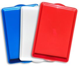 . Tálca, műanyag, szögletes,43x28 cm, kék . Tálca, műanyag, szögletes,43x28 cm, kék