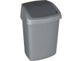   CURVER Billenős szemetes, 25 l, CURVER "Swing top", ezüst/grafit