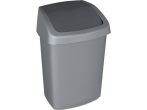 CURVER Billenős szemetes, 25 l, CURVER "Swing top", ezüst/grafit CURVER Billenős szemetes, 25 l, CURVER "Swing top", ezüst/grafit