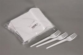 . Villa, műanyag, többször használatos, 17 cm, 50 db "Prima", fehér . Villa, műanyag, többször használatos, 17 cm, 50 db "Prima", fehér