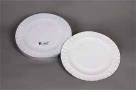 . Papírtányér, kerek, 23 cm, 50 db, fehér . Papírtányér, kerek, 23 cm, 50 db, fehér