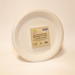 . Tányér, PLA, lebomló, 22,8 cm, 20 db . Tányér, PLA, lebomló, 22,8 cm, 20 db