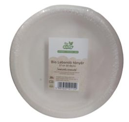 . Tányér, PLA, lebomló, 17 cm, 20 db . Tányér, PLA, lebomló, 17 cm, 20 db