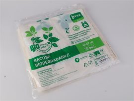 . Ingvállas tasak, nagy, BIO, lebomló, 30x57+2x8 cm, 50 db, "Party"