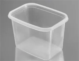 . Műanyag tál, lezárható, 1000 ml, 50 db "Svéd"