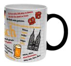 . Teásbögre, német nyelvtani mintával, 32cl . Teásbögre, német nyelvtani mintával, 32cl