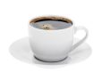   . Mokkáscsésze+alj, fehér, 10 cl, 6 db-os szett "Economic Roma"