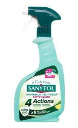 SANYTOL Általános tisztító- és fertőtlenítő spray, 500 ml, SANYTOL "4 Actions", lime SANYTOL Általános tisztító- és fertőtlenítő spray, 500 ml, SANYTOL "4 Actions", lime