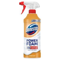 DOMESTOS WC- és fürdőszoba tisztító hab, 435 ml, DOMESTOS "Power Foam", Citrus Blast DOMESTOS WC- és fürdőszoba tisztító hab, 435 ml, DOMESTOS "Power Foam", Citrus Blast