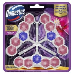DOMESTOS WC frissítő blokk, 3 db-os, DOMESTOS "Aroma Lux", hibiszkusz DOMESTOS WC frissítő blokk, 3 db-os, DOMESTOS "Aroma Lux", hibiszkusz
