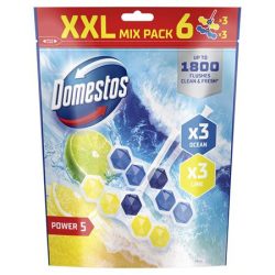 DOMESTOS WC frissítő blokk, 6 db-os, DOMESTOS "Power 5", óceán és lime DOMESTOS WC frissítő blokk, 6 db-os, DOMESTOS "Power 5", óceán és lime