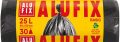   ALUFIX Szemeteszsák, 25 l, 30 db, 44x50 cm, 8 µ, ALUFIX "Economy", fekete