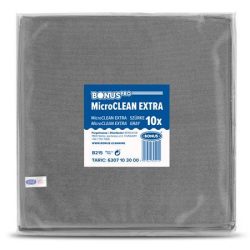 BONUS Törlőkendő, univerzális, 10 db, 40x40 cm, BONUS "MicroCLEAN Extra", szürke BONUS Törlőkendő, univerzális, 10 db, 40x40 cm, BONUS "MicroCLEAN Extra", szürke