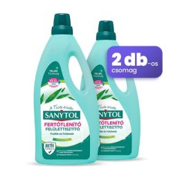 SANYTOL Felület tisztító- és fertőtlenítőszer, duopack, 2x1 l, SANYTOL, eukaliptusz SANYTOL Felület tisztító- és fertőtlenítőszer, duopack, 2x1 l, SANYTOL, eukaliptusz