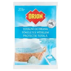 ORION Molyirtó golyók, 20 db, ORION, frissen mosott ruha illattal ORION Molyirtó golyók, 20 db, ORION, frissen mosott ruha illattal