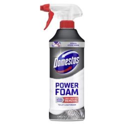 DOMESTOS WC- és fürdőszoba tisztító hab, 435 ml, DOMESTOS "Power Foam", vízkőoldó DOMESTOS WC- és fürdőszoba tisztító hab, 435 ml, DOMESTOS "Power Foam", vízkőoldó