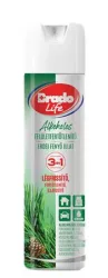 BRADO Felületfertőtlenítő és légfrissítő spray, 300 ml, BRADOLIFE, fenyő
