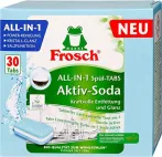   FROSCH Mosogatógép tabletta, 30 db, FROSCH "All-in-1", aktív szóda