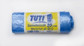 TUTI Szemeteszsák, 20 l, 20 db, 50x50 cm, 9 µ, TUTI, kék TUTI Szemeteszsák, 20 l, 20 db, 50x50 cm, 9 µ, TUTI, kék