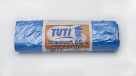 TUTI Szemeteszsák, 60 l, 20 db, 55x65 cm, 9 µ, TUTI, kék TUTI Szemeteszsák, 60 l, 20 db, 55x65 cm, 9 µ, TUTI, kék